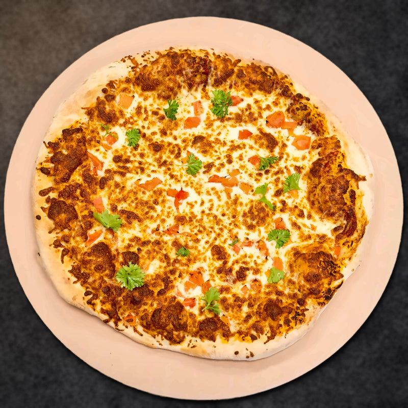 Margarita Pizza (garlic tomatoes sauce, cheese, parsley, tomatoes)