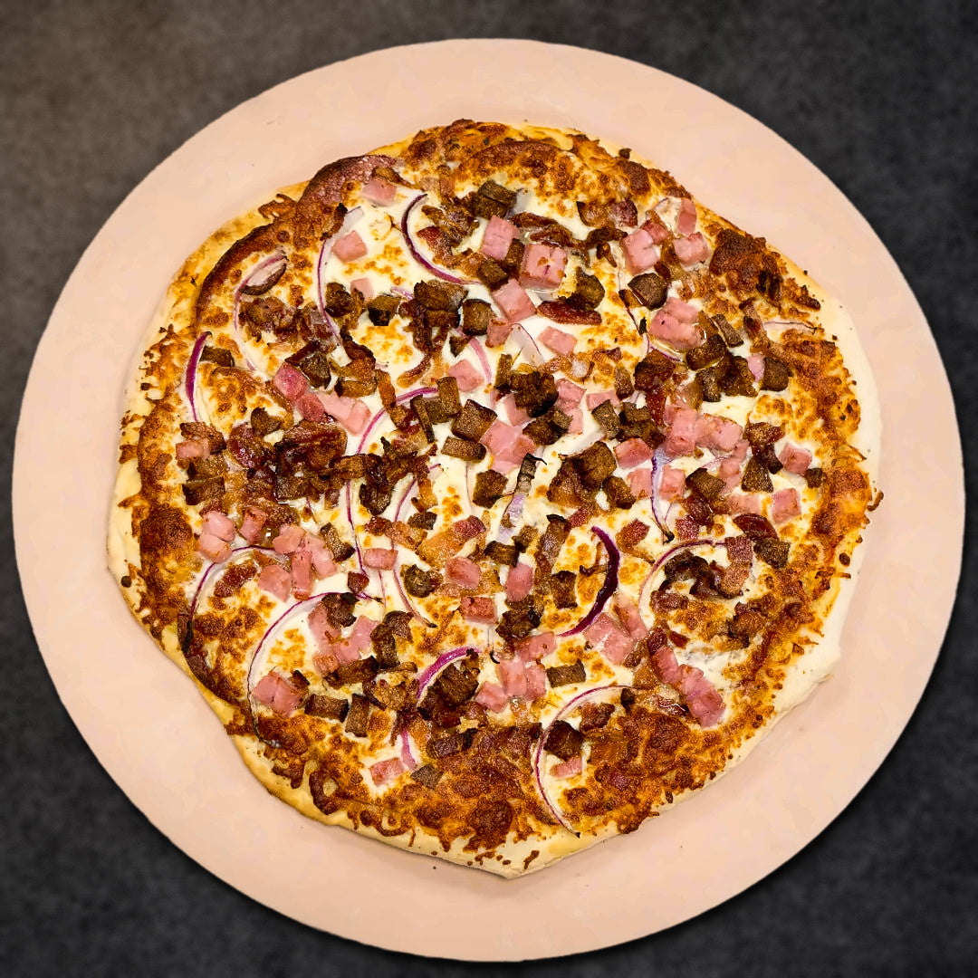 Meat Lovers Pizza (pepperoni, cheese, bacon, ham, italian sausage)