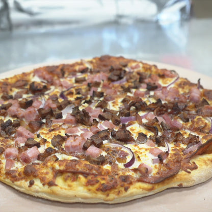 Meat Lovers Pizza (pepperoni, cheese, bacon, ham, italian sausage)
